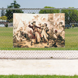 Kapitein, Pirate Blackbeard, Queen Anne's Revenge Spandoek