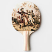 Kapitein, Pirate Blackbeard, Queen Anne's Revenge Tafeltennisbatje (Voorkant)