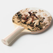 Kapitein, Pirate Blackbeard, Queen Anne's Revenge Tafeltennisbatje (Voorkant Gekanteld)