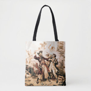 Kapitein, Pirate Blackbeard, Queen Anne's Revenge Tote Bag