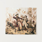 Kapitein, Pirate Blackbeard, Queen Anne's Revenge Wandkleed (Voorkant (horizontaal))