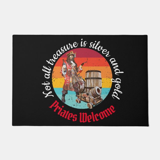 Kapitein Pirate Deurmat (Voorkant)