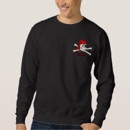 Kapitein Pirate Skull en Botten Mannen Sweatshirt