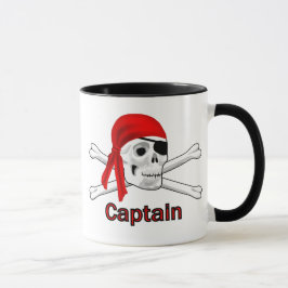Kapitein Pirate Skull en Crossbones Mokken