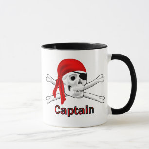 Kapitein Pirate Skull en Crossbones Mokken