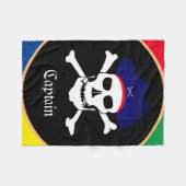 Kapitein & Piratenvlag - Schaaleiland/kinder Fleece Deken (Voorkant (Horizontaal))