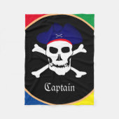 Kapitein & Piratenvlag - Schaaleiland/kinder Fleece Deken (Voorkant)