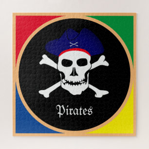 Kapitein & Piratenvlag - Schaaleiland/kinder Legpuzzel