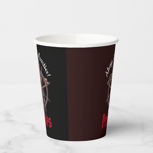 Kapitein Pirates-skeleton Papieren Bekers (Links)