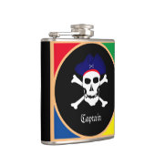 Kapitein & Pirates-vlag - Schaaleiland/partij Heupfles (Rechts)