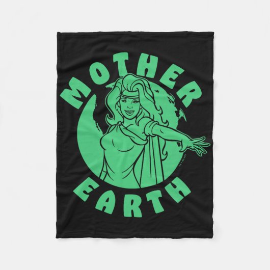 Kapitein Planeet en de Planeteers Earth Day Moeder Fleece Deken (Voorkant)