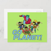 Kapitein Planet en de Planeteers - Ga Planet! Briefkaart (Voorkant / Achterkant)