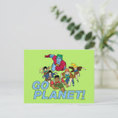 Kapitein Planet en de Planeteers - Ga Planet! Briefkaart (Staand voorkant)