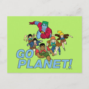Kapitein Planet en de Planeteers - Ga Planet! Briefkaart