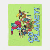 Kapitein Planet en de Planeteers - Ga Planet! Fleece Deken (Voorkant)
