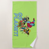 Kapitein Planet en de Planeteers - Ga Planet! Strandlaken (Voorkant)