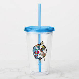 Kapitein Planet en Planeteers Circle Graphic Acryl Drinkbeker