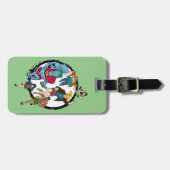 Kapitein Planet en Planeteers Circle Graphic Bagagelabel (Voorkant horizontaal)