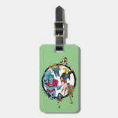 Kapitein Planet en Planeteers Circle Graphic Bagagelabel (Voorkant verticaal)