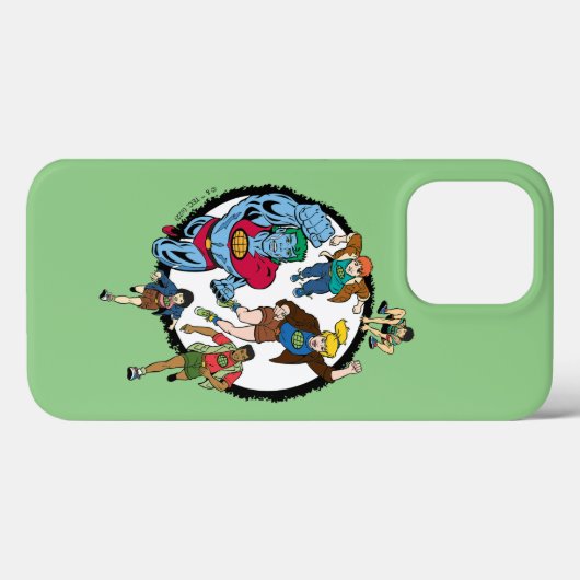 Kapitein Planet en Planeteers Circle Graphic Case-Mate iPhone Case (Achterkant (horizontaal))
