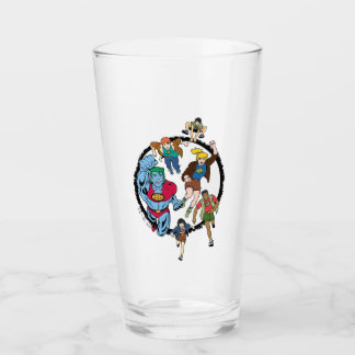 Kapitein Planet en Planeteers Circle Graphic Glas