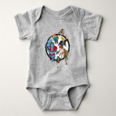 Kapitein Planet en Planeteers Circle Graphic Romper (Voorkant)