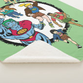 Kapitein Planet en Planeteers Circle Graphic Sherpa Deken (3/4)