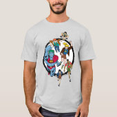 Kapitein Planet en Planeteers Circle Graphic T-shirt (Voorkant)