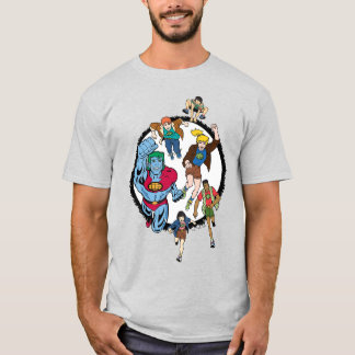 Kapitein Planet en Planeteers Circle Graphic T-shirt