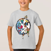 Kapitein Planet en Planeteers Circle Graphic T-shirt (Voorkant)