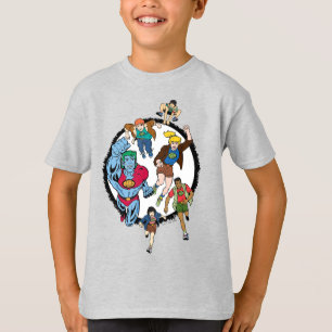 Kapitein Planet en Planeteers Circle Graphic T-shirt