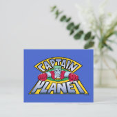 Kapitein Planet Logo Briefkaart (Staand voorkant)