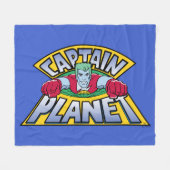 Kapitein Planet Logo Fleece Deken (Voorkant (Horizontaal))