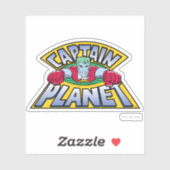 Kapitein Planet Logo Sticker (Vel)