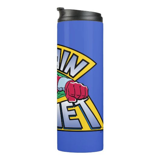 Kapitein Planet Logo Thermosbeker (Geroteerd rechts)