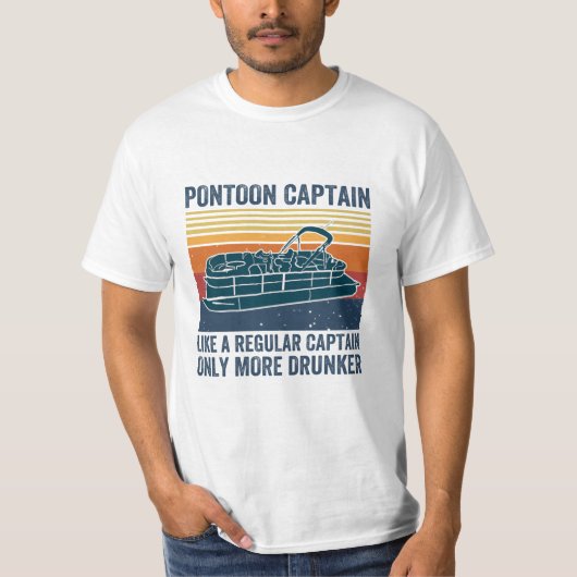 Kapitein Pontoon als een gewoon shirt (Voorkant)