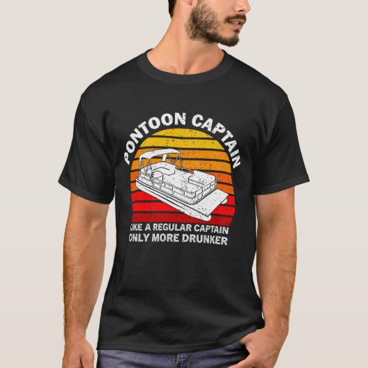 Kapitein Pontoon als gewone kapitein T-shirt (Voorkant)