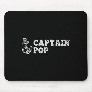 Kapitein Pop Zeilen Varend Vintage Boot Anker Fu Muismat