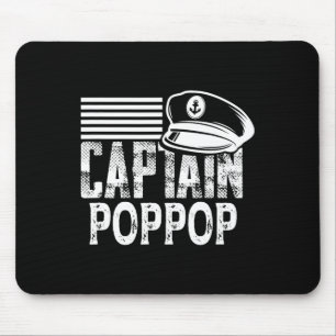 Kapitein Poppop - Zeilend Kapiteinshoed Boot Eigen Muismat