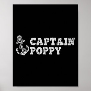 Kapitein Poppy Zeilen Varend Oud Bootanker Poster
