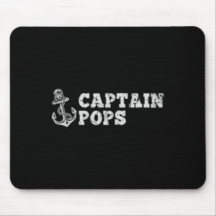 Kapitein Pops Zeilen Bootvaren Vintage Bootanker F Muismat