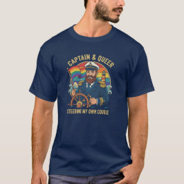 Kapitein & Queer Gay Gek Grappig Zeil T-shirt