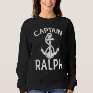 Kapitein Ralph Schip Jacht Zeilen Boot Anker Trui