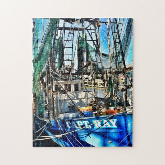 Kapitein Ray Shrimp Boat Jigzaag Puzzle Legpuzzel (Verticaal)