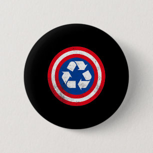 Kapitein Recyclen Dag 1 Ronde Button 5,7 Cm
