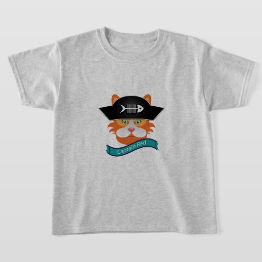 Kapitein Red - Kinderen Basic T-Shirt (Laagn)