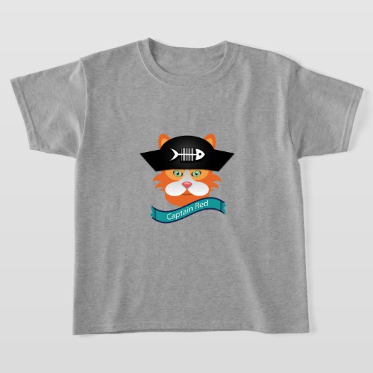 Kapitein Red - Kinderen Basic T-Shirt (Laagn)