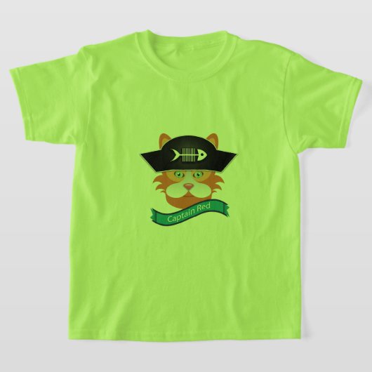 Kapitein Red - Kinderen Basic T-Shirt (Laagn)