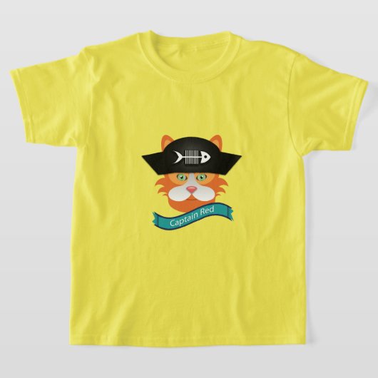 Kapitein Red - Kinderen Basic T-Shirt (Laagn)