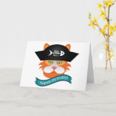 Kapitein Red - Wenskaart, standaard witte envelop Kaart (Gele Bloem)